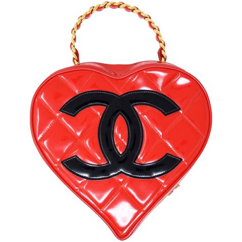 vintage heart shaped chanel bag|chanel heart bag for sale.